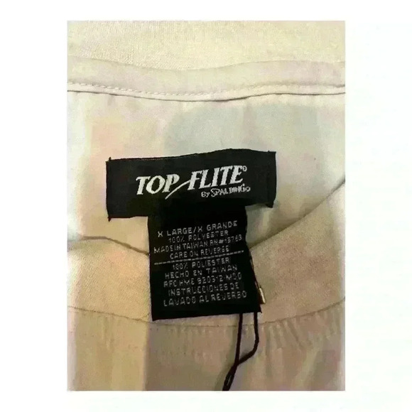 Top Flite NWT Men’s Golf Long Sleeve Cream Crewneck Pullover, XL - Picture 3 of 5